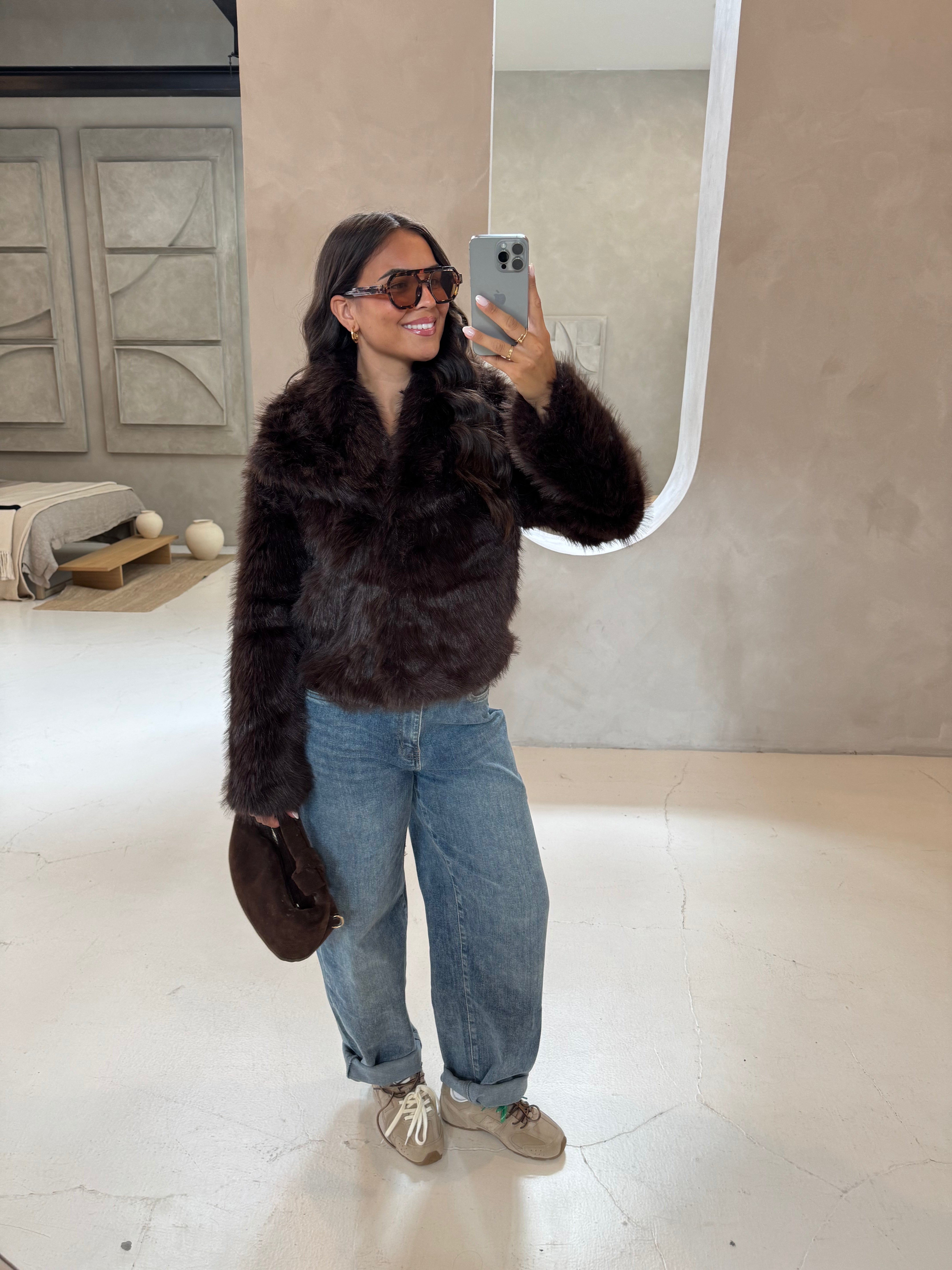 Fourrure JADE courte marron